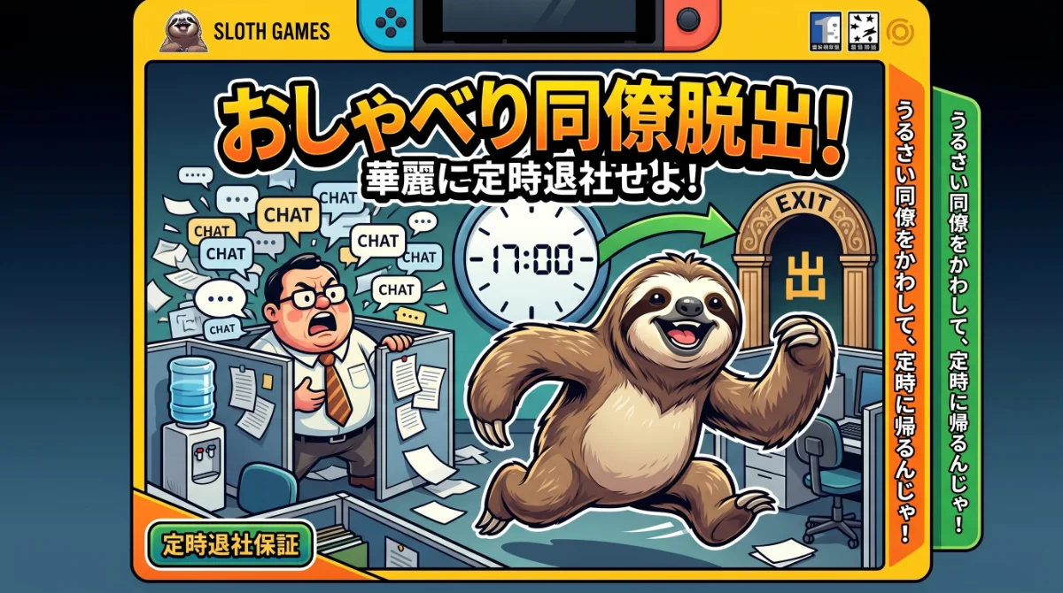 ナマケ者の定時ダッシュ 〜おしゃべり同僚から逃げ切れ〜のタイトル画面
