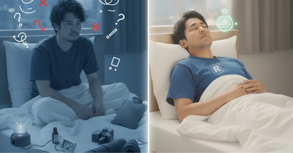 「眠れず悩んでいる社会人へ：リライブシャツが教えてくれる人生を変える眠り」の関連画像