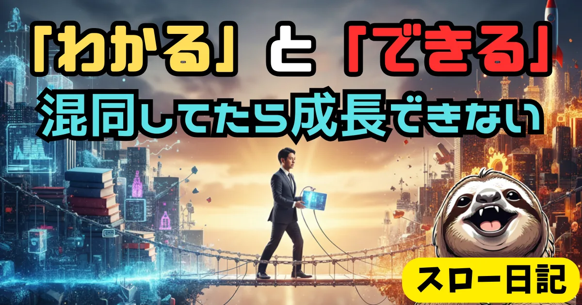 知識が結果に変わらない社会人へ：「わかるとできる」を繋ぐ最強のアウトプット習慣