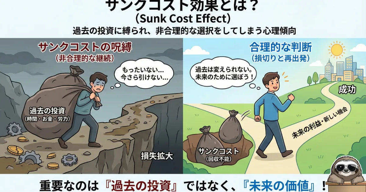 サンクコスト効果のわかりやすい図