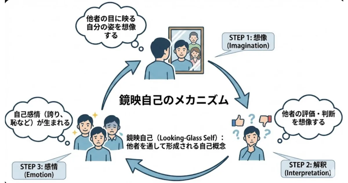 鏡映自己のわかりやすい図