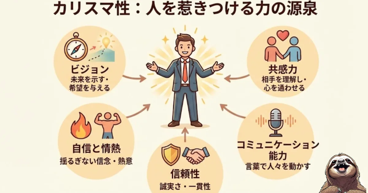 カリスマ性のわかりやすい図