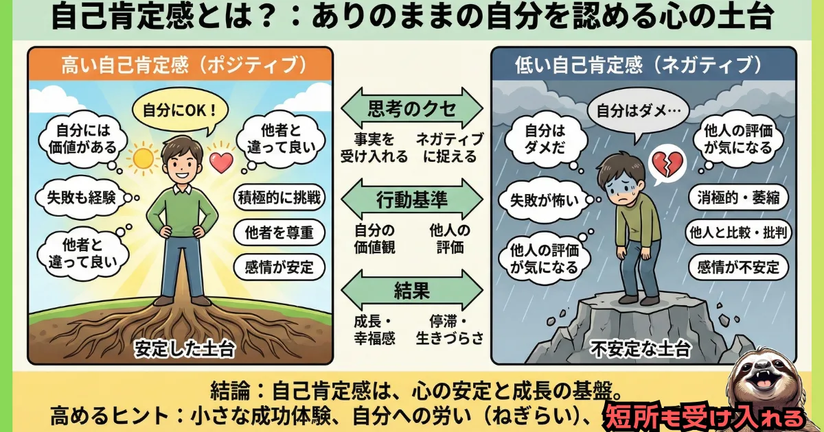 自己肯定感のわかりやすい図