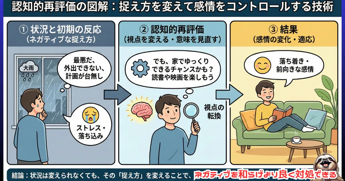 認知的再評価の図解