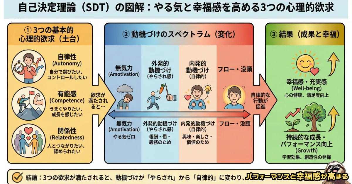 自己決定理論のわかりやすい図