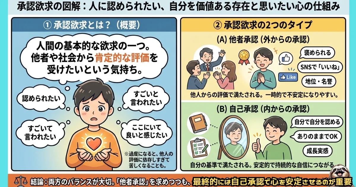 承認欲求のわかりやすい図