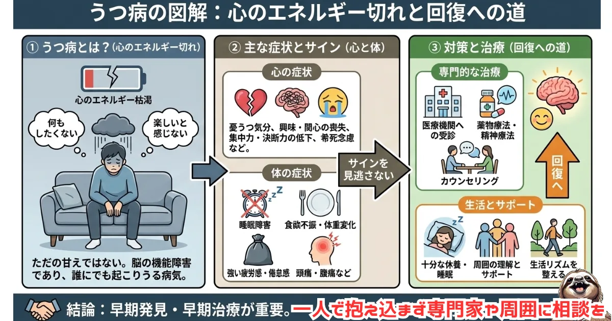 うつ病のわかりやすい図