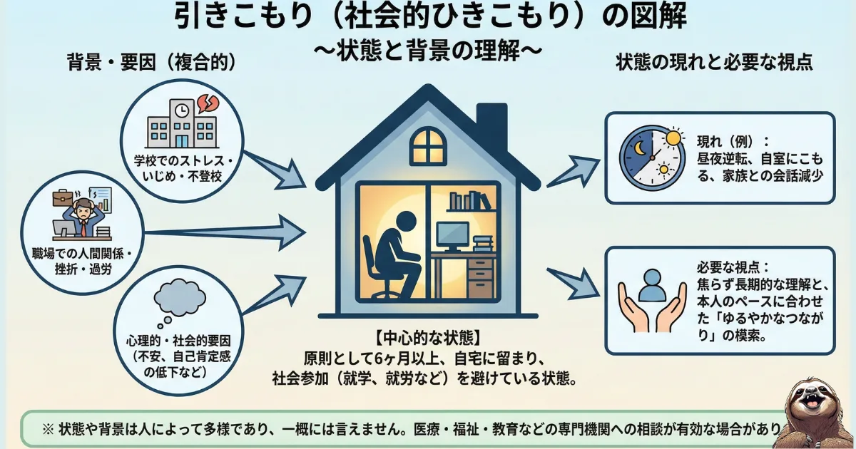 引きこもりのわかりやすい図