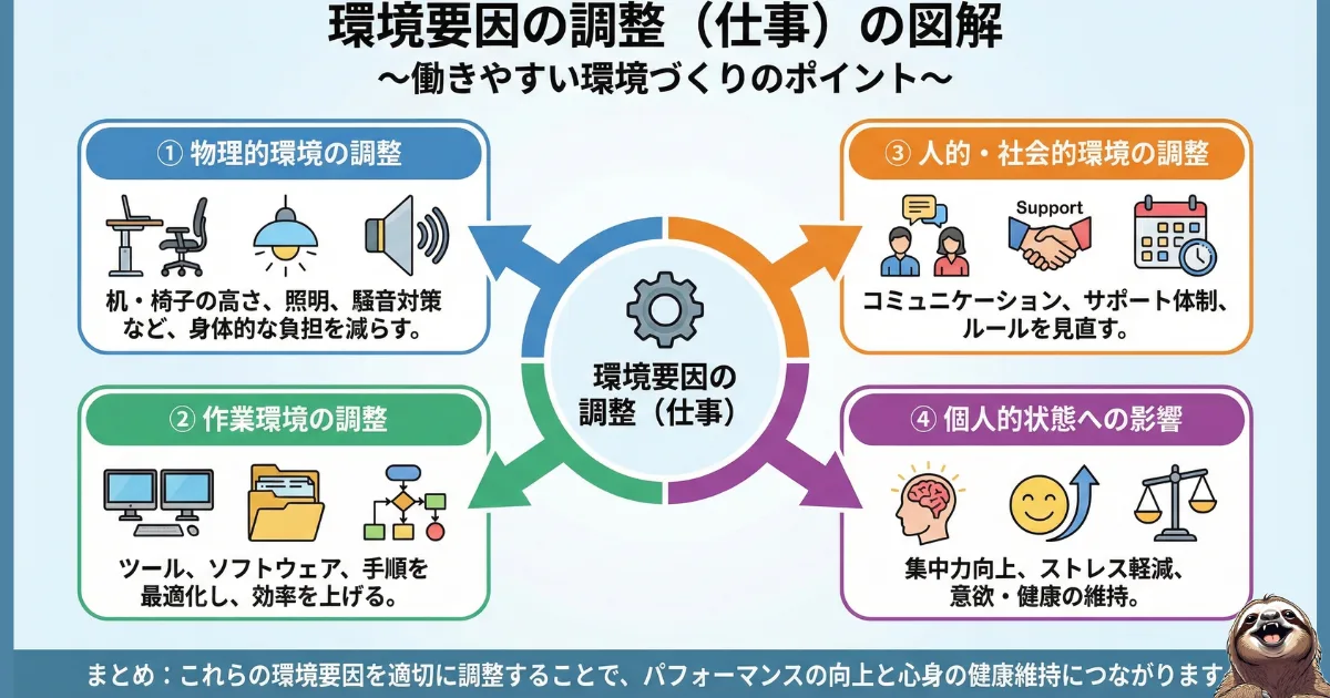 環境要因の調整のわかりやすい図