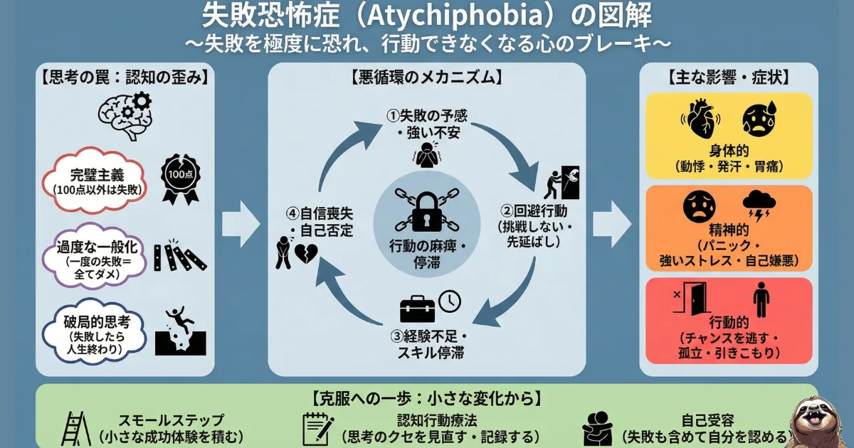 失敗恐怖症のわかりやすい図