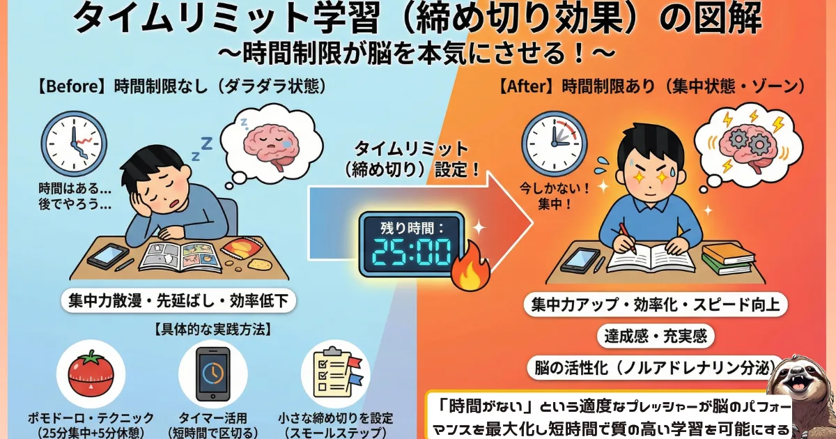 タイムリミット学習のわかりやすい図