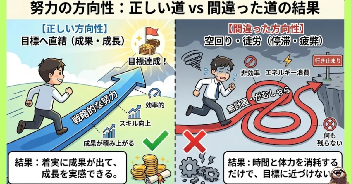 努力の方向性の大切さ