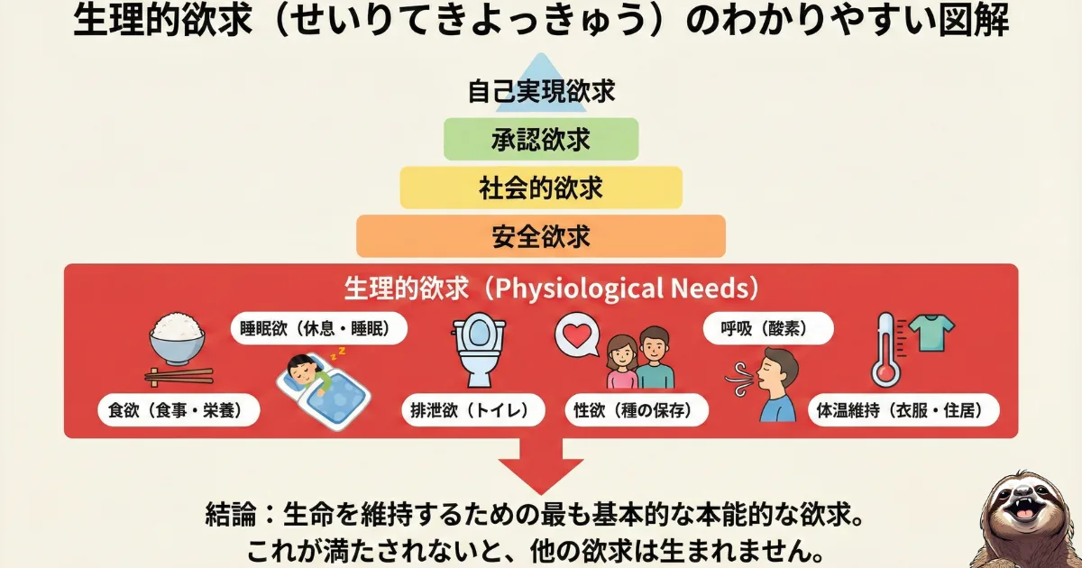生理的欲求のわかりやすい図