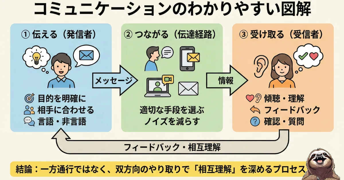 コミュニケーションのわかりやすい図