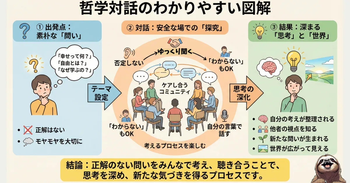 哲学対話のわかりやすい図