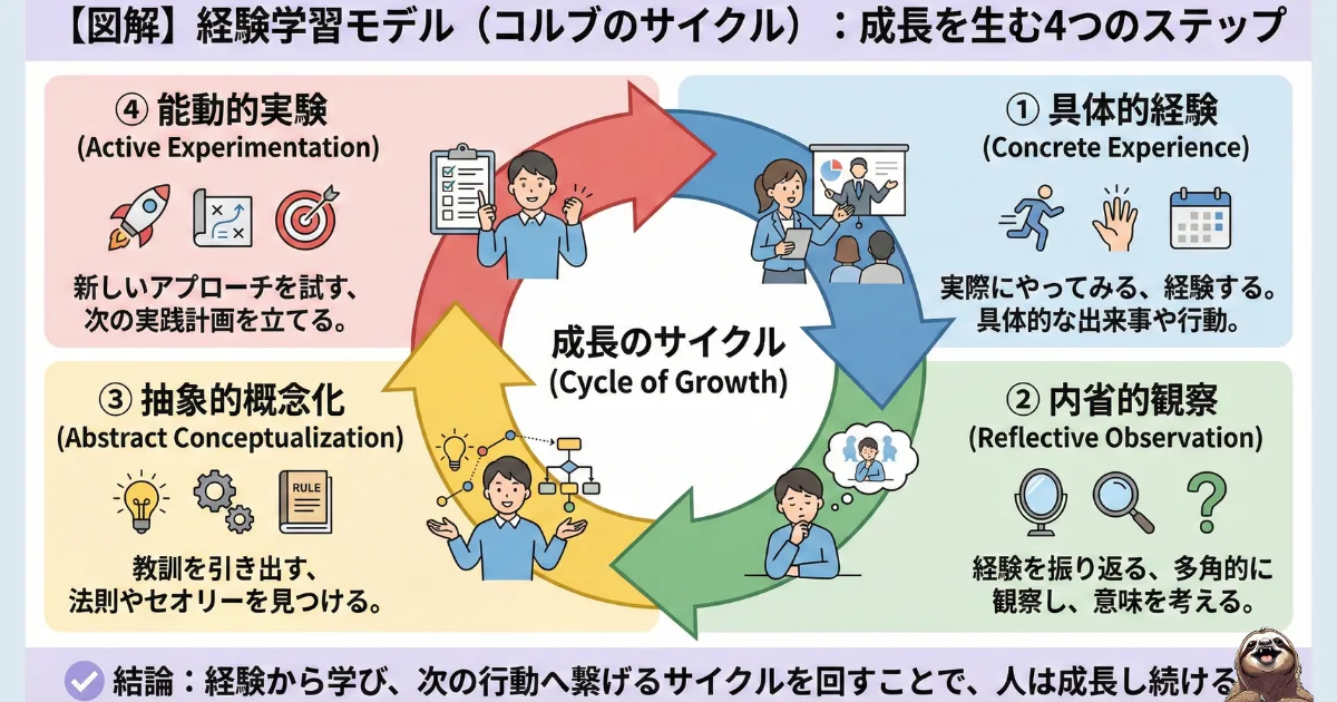 経験学習モデルのわかりやすい図