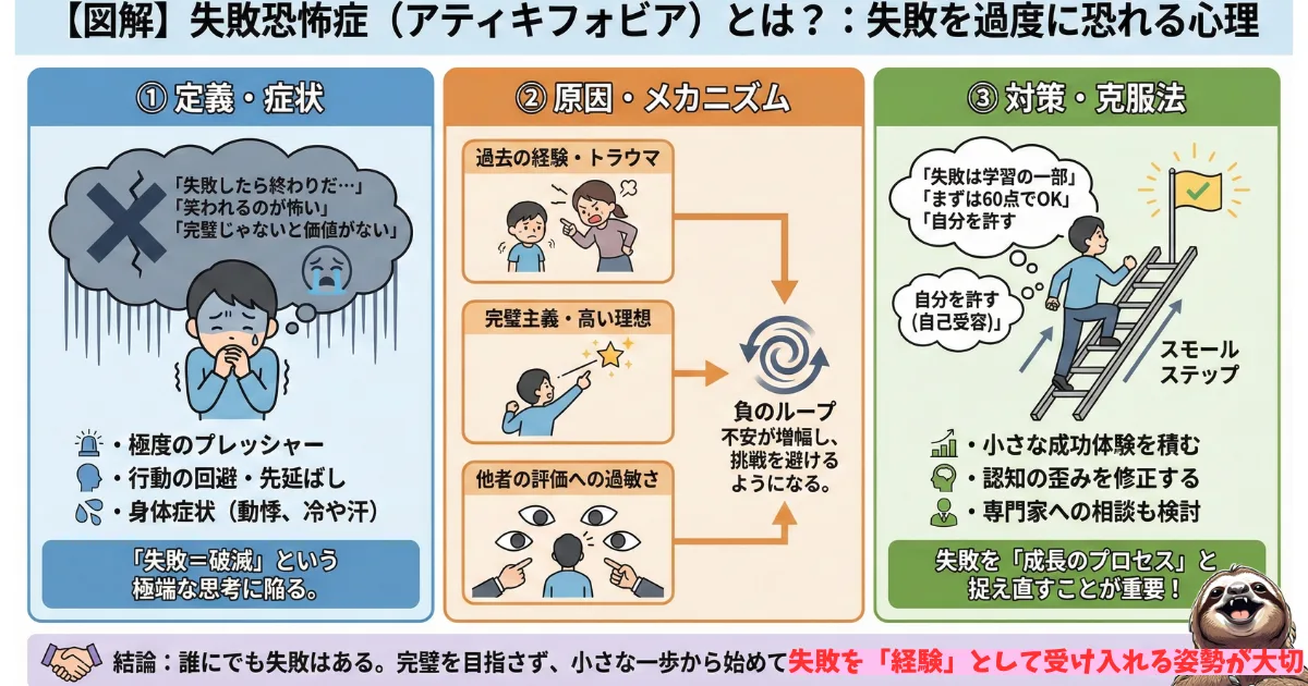 失敗恐怖症のわかりやすい図