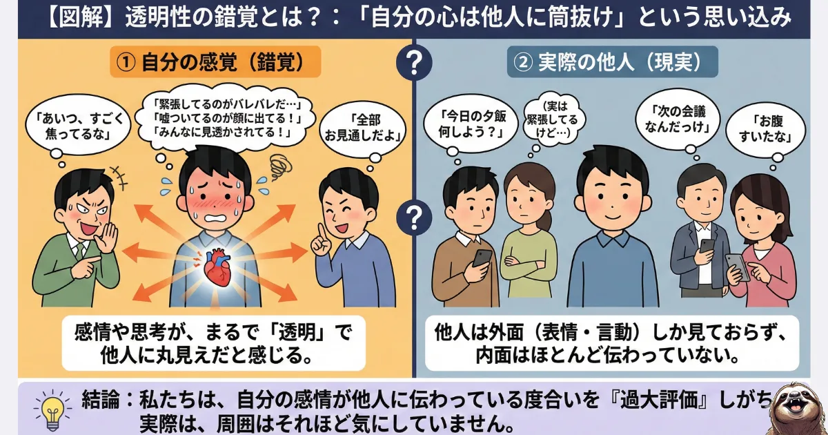 透明性の錯覚のわかりやすい図