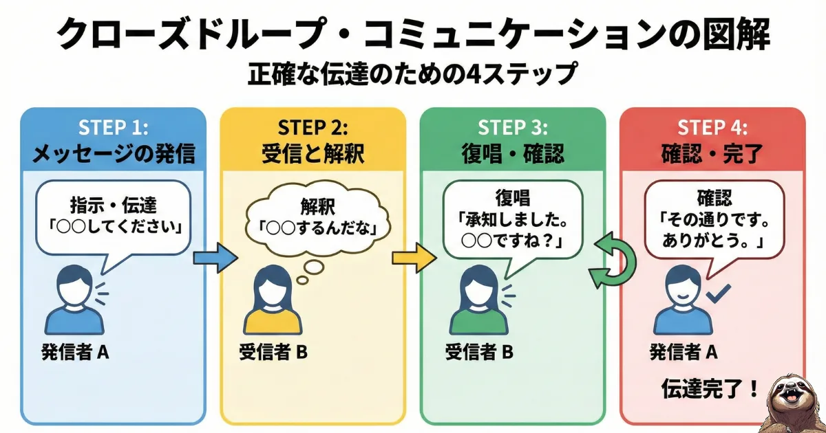 クローズドループ・コミュニケーションのわかりやすい図