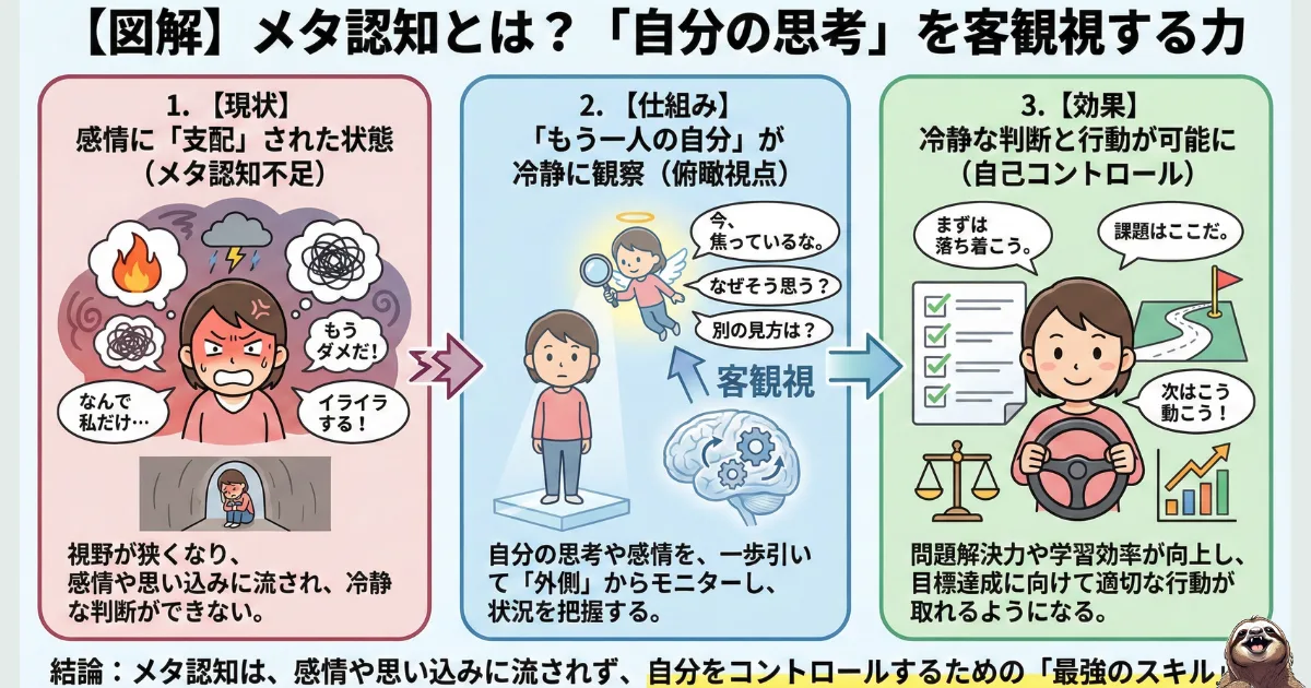 メタ認知のわかりやすい図