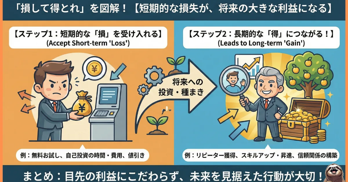 損して得とれのわかりやすい図