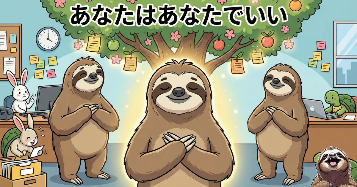 【図解】人間関係に疲れた心への最終処方箋:「あなたはあなたでいい」という自己受容のメッセージと、ありのままの自分を肯定して守る重要性
